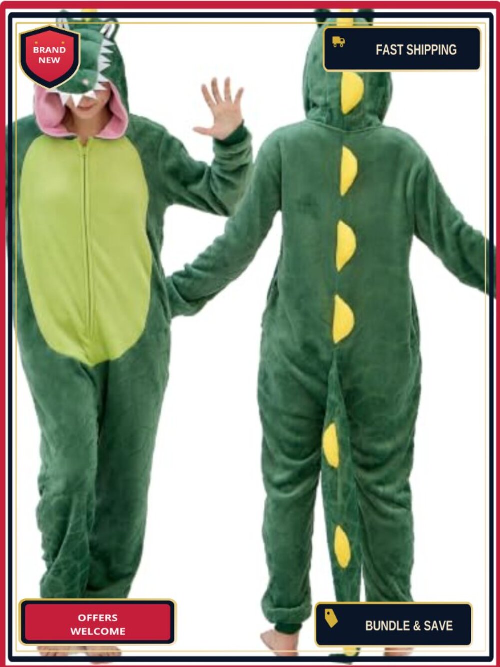 Unisex Flannel Adult Onesie Pajamas Halloween Cosplay Costume
